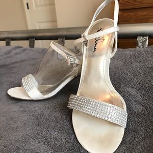 Nessa LS Ivory with embellished crystals